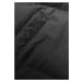 Dlouhá černá hrubší dámská bunda s kapucí (5M3163-392)
