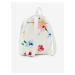 Bílý dámský květovaný batoh Desigual Liquidflower Mombasa Mini