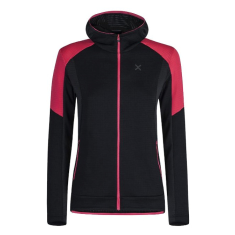 Montura dámská bunda Stretch Color Hoody, černá/růžová