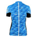 HAVEN Cyklistický dres s krátkým rukávem - SKINFIT NEO WOMEN - modrá/bílá