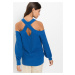 Bonprix BODYFLIRT svetr s odhalenými rameny Barva: Modrá, Mezinárodní
