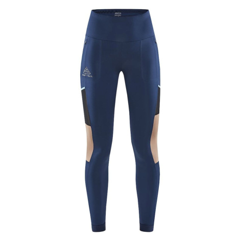 Dámské běžecké kalhoty Craft Pro Trail Tights Modrá