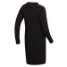 Nax Umeba Dámské mikinové šaty LSKY445 černá