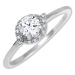 Brilio Okouzlující zásnubní prsten z bílého zlata 229 001 00804 07 54 mm