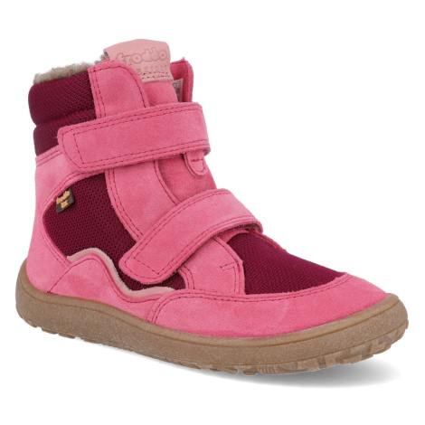 Barefoot zimní boty Froddo - Tex Winter tmavě růžové