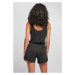 Ladies Short Sleevless Modal Jumpsuit - black