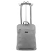 Dámský kožený batoh MiaMore 01-015 tmavě šedý