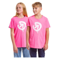 Meatfly dětské tričko Sprayed Neon Pink | Růžová | 100% bavlna