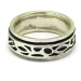AutorskeSperky.com - Stříbrný dvojitý točící prsten - S1868