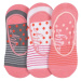Meatfly ponožky Low Socks Gift Pack Pink Stripe | Růžová