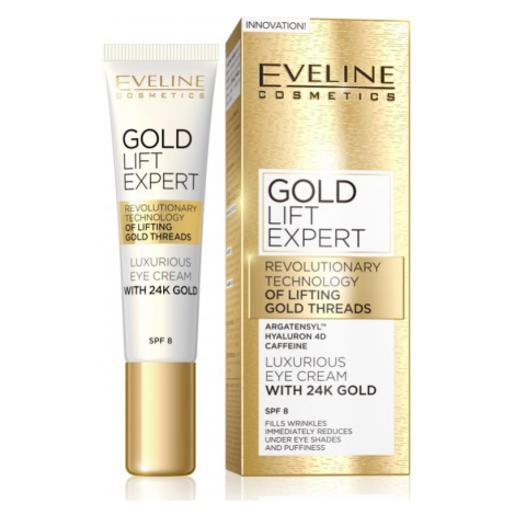 EVELINE COSMETICS - GOLD LIFT EXPERT - Vypínací krém na vrásky kolem očí a rtů s 24K zlatem 15 m