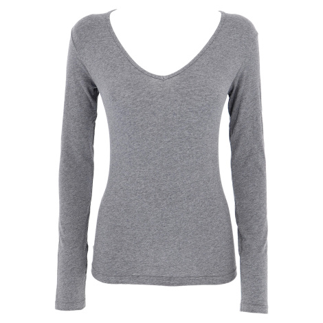 Jednobarevné bavlněné tričko s dlouhým rukávem BASIC Cotonella