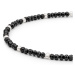 Gaura Pearls Korálkový náramek Amélie, spinel, řiční perla, stříbro 925/1000 232-40B Černá 17 cm