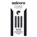 Šipky Unicorn Core Plus se soft hroty - černá mosaz 17g:4218|19g:4219 19 g