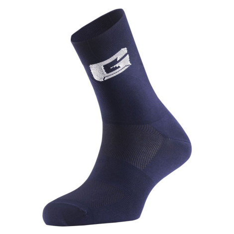 GAERNE Cyklistické ponožky klasické - PROFESSIONAL - bílá/modrá