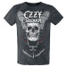Ozzy Osbourne White Logo Tričko charcoal