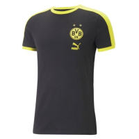 Puma BVB FOOTBALL HERITAGE TEE Pánské triko, černá, velikost