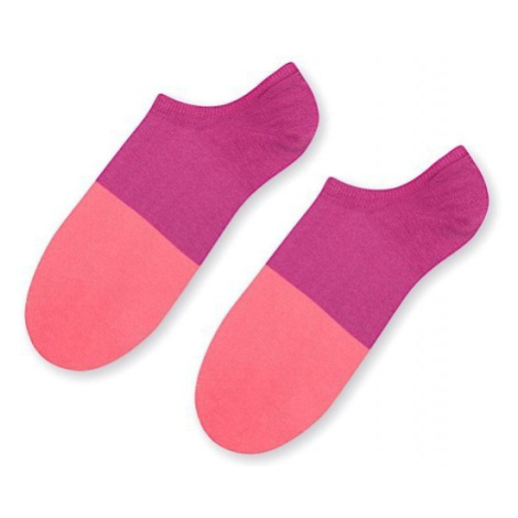 More 113 036 Two colours růžové/fialové Dámské kotníkové ponožky