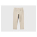 Benetton, Cropped Chinos In Stretch Cotton