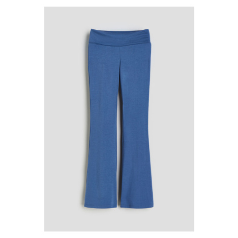 H & M - Žerzejové kalhoty - modrá H&M