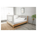 Zábrana na postel Monkey Mum® Premium - 200 cm - světle šedá