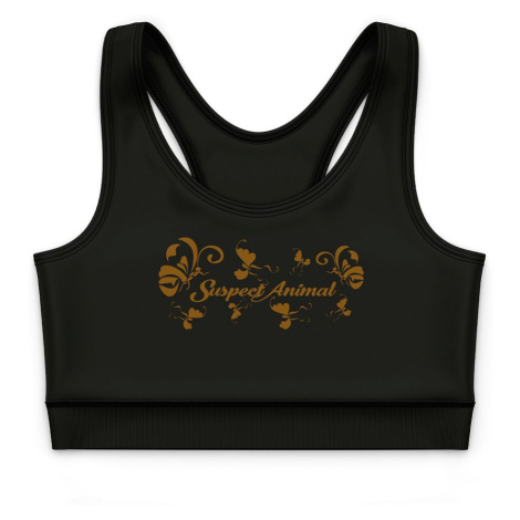 Dívčí funkční top KEEP CALM černá Bamboo Ultra - Hnědá Suspect animal