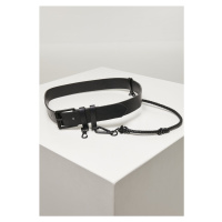 Dámský pásek // Urban classics Imitation Leather Belt With Key Chain black