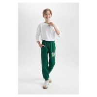 DEFACTO Boy Printed Elastic Waist Leg Pocket Jogger Sweatpants