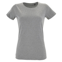 SOĽS Regent Fit Women Dámské tričko SL02758 Grey melange