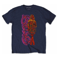 Billie Eilish tričko, Neon Logo & Billie Navy Blue, pánské