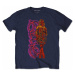 Billie Eilish tričko, Neon Logo &amp; Billie Navy Blue, pánské