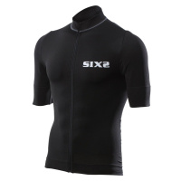 SIX2 Cyklistický dres s krátkým rukávem - BIKE3 CHROMO - černá