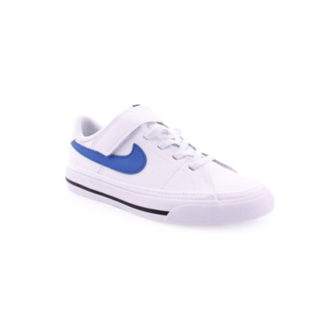 Chlapecká vycházková obuv NIKE Court Legacy white black game royal