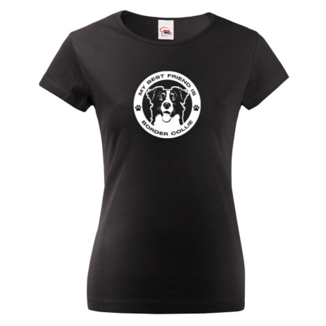 Dámské tričko Border kolie  -  dárek pro milovníky psů BezvaTriko