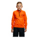 Chlapecká lyžařská flísová mikina 4F JUNIOR FLEECE UNDERWEAR-JAW23UFLEM019-70S-ORANGE