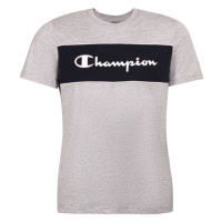 Champion CREWNECK COLOR BLOCK T-SHIRT Pánské tričko, šedá, velikost