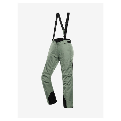 Zelené dámské lyžařské kalhoty s membránou PTX ALPINE PRO Osaga