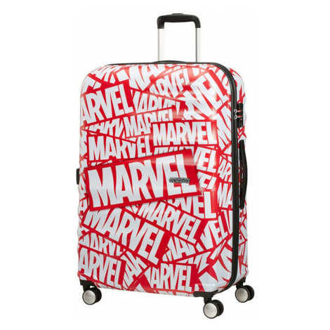 American Tourister Cestovní kufr Wavebreaker Marvel Spinner 96 l - Marvel Logo