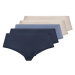 esmara® Dámské kalhotky, 5 kusů (navy modrá / modrá / béžová)