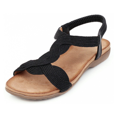Plážové sandály letní boty páskové na ploché podrážce