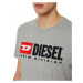 Tričko diesel t-diegor-div t-shirt šedá