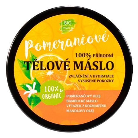 Vivaco Viivaco 100% Tělové máslo s bio pomerančovým olejem 150 ml