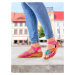 Sandály se stylovou aplikací lístků Gemini Pink/Zelená/Modrá/Oranžová