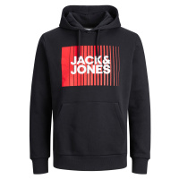 Jack&Jones PLUS Pánská mikina JJECORP Regular Fit 12236806 Black