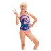 Dívčí plavky speedo printed pulseback girl soft
