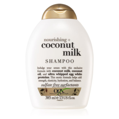 OGX Coconut Milk hydratační šampon s kokosovým olejem 385 ml
