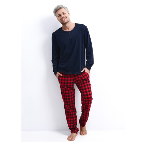 Pyjamas Sensis Louie Christmas L/R M-XL navy blue 059