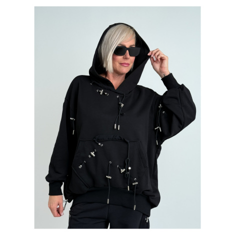 Černá mikina ELARA 603