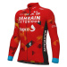 ALÉ Cyklistický dres s dlouhým rukávem zimní - BAHRAI VICTORIOUS 22 - červená/žlutá/černá/modrá