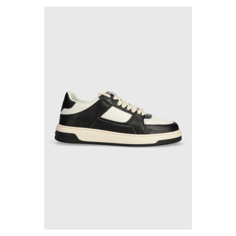 Kožené sneakers boty Represent Apex černá barva, M12046.37